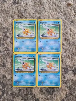 Evolutions Magikarp 4x Pokemon Cards Non Holo LP - Image 1