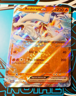 Pokemon Francais Card Holo Carte Reshiram EX 030/159 JTG FR Mint - Image 1