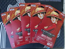 (x5) One Piece TCG: Carrying On His Will Sleeved Booster Pack Lot OP-13 ENGLISH - Image 1