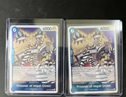 2x Prisoner of Impel Down OP16-042 R The Time of Battle Foil English One Piece - Image 1