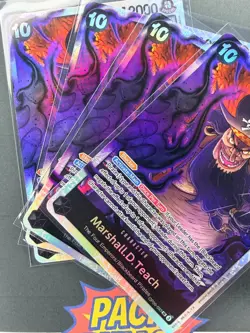 (4x) Marshall D. Teach SR PRB02 OP09-093 Play Set One Piece English CCG - Image 1