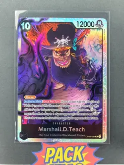 (4x) Marshall D. Teach SR PRB02 OP09-093 Play Set One Piece English CCG - Image 3