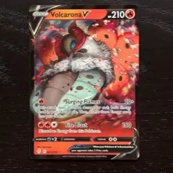 Volcarona V 021/203 Pokemon Evolving Skies Sword Shield Ultra Rare Holo Card NM - Image 1