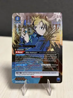 Riza Hawkeye 051 SR** (2 Star Alt) Signature - Fullmetal Alchemist Union Arena - Image 1
