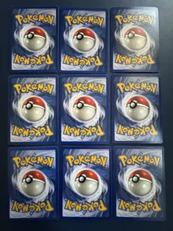 Old Pokemon Cards VINTAGE Rare Collection binder Holo WOTC 1999 9 Card Lot - Image 2