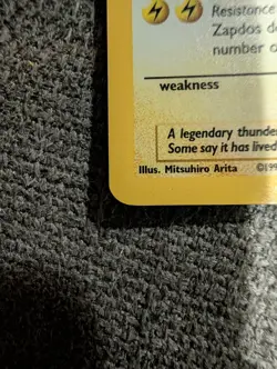 Zapdos - 15/62 - Pokemon Fossil Unlimited Holo Rare Card WOTC NM - Image 5