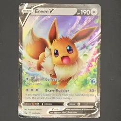 Eevee V - Promo Holo SWSH: Sword & Shield Promo Cards SWSH065 Heavily Played HP - Image 1