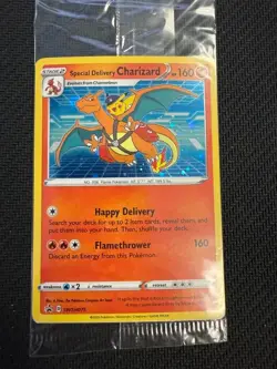 Special Delivery Charizard SWSH075 SWSH: Sword & Shield Promo Cards Holo Sealed - Image 1