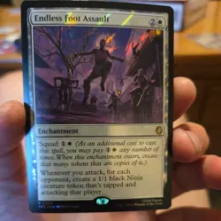 (RARE) Endless Foot Assault (Surge Foil) - TMNT Teenage Mutant Ninja Turtles MTG - Image 1