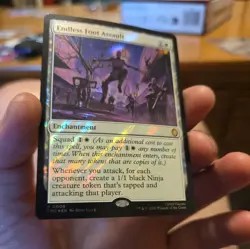 (RARE) Endless Foot Assault (Surge Foil) - TMNT Teenage Mutant Ninja Turtles MTG - Image 2