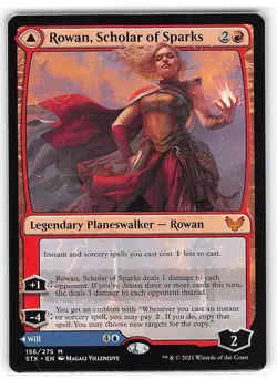 Rowan, Scholar of Sparks *Mythic Rare w/emblem* Magic MtG x1 Strixhaven - Image 1