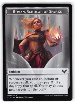 Rowan, Scholar of Sparks *Mythic Rare w/emblem* Magic MtG x1 Strixhaven - Image 3