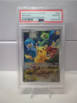 Pikachu 027 Sv: Scarlet & Violet Promo Cards Holo PSA 10 - Image 1