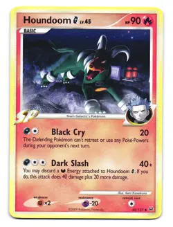 Houndoom G 50/127 Uncommon Platinum Pokemon LP - Image 1