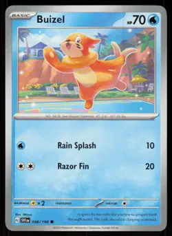 Buizel 046/198 Common Scarlet & Violet Pokemon Near Mint - Image 1