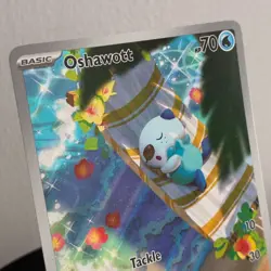 Pokemon TCG Oshawott 105/086 White Flare Illustration Rare NM/Mint - Image 4