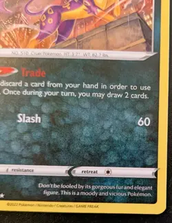 Liepard 091/172 Rare Sword & Shield: Brilliant Stars Pokemon TCG - Image 5