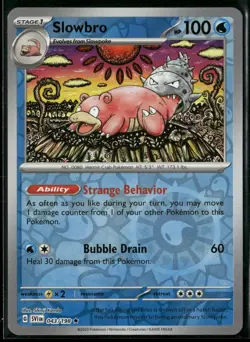 Slowbro 043/198 Rare Scarlet & Violet Pokemon Reverse Holo Near Mint - Image 1
