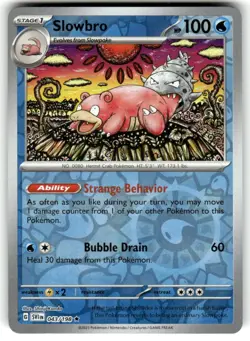 Pokemon Scarlet Violet Base SV1 Reverse Holo 043/198 Slowbro - Image 1