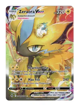 Pokemon Zeraora VMAX Ultra Rare GG42/GG70 Crown Zenith: Galarian Gallery - NM - Image 1