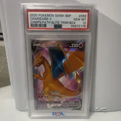 2020 Pokemon SWSH Promo Charizard V Holo PSA 10 #050 SWSH050 - Image 1