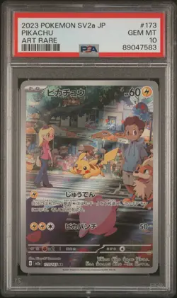 2023 Pokemon Japanese 151 Pikachu 173/165 PSA 10 - Image 1