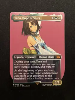Yuna, Hope of Spira (Borderless) Final Fantasy Foil - Image 1