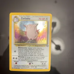 Pokemon TCG Clefable Jungle 1/64 Holo Unlimited Holo Rare - Image 1