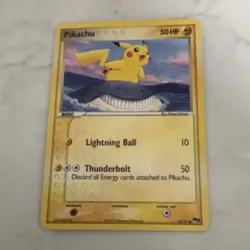 Pokemon TCG Pikachu 12/17 POP Series 5 Promo Non Holo English 2007 50HP - Image 1