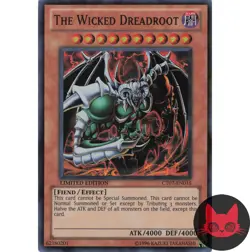 Yugioh The Wicked Dreadroot CT07-EN015 Super Rare Limited Edition LP - Image 1