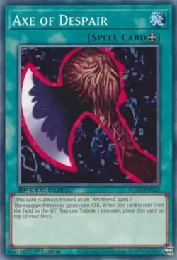 Axe of Despair - SGX3-ENE16 - Common - 1st Edition Near Mint Yugioh Card - Image 1