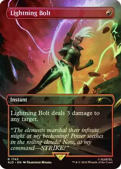 MTG - Lightning Bolt - Foil - Marvel Secret Lair - Magic the Gathering - Image 1