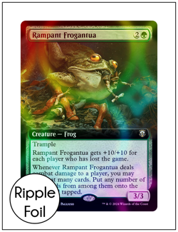 1x Rampant Frogantua, Extended Art Ripple Foil, Modern Horizons 3, Magic MTG NM - Image 1