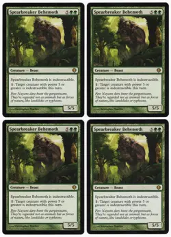Spearbreaker Behemoth x4 4x 2008 Shards of Alara PLAYSET Creature MTG NM AZ1 - Image 1