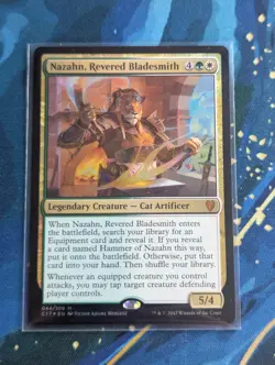 MTG Nazahn, Revered Bladesmith FOIL - NM - Commander 2017 - Image 1