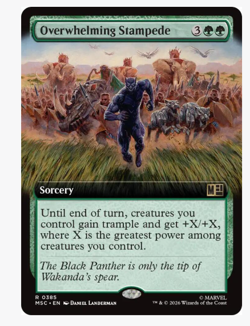 Overwhelming Stampede - Extended Art Commander: Marvel Super Heroes - Image 1