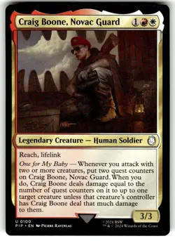 Craig Boone, Novac Guard - 100 - NM - Universes Beyond: Fallout - MTG - Image 1