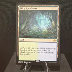 Misty Rainforest Modern Horizons 2 Regular Card Near Mint Condition - Image 1