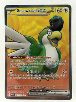 Pokemon TCG Squawkabilly ex Scarlet & Violet - Paldea Evolved 247/193 Holo Ultra - Image 1