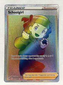 Pokemon TCG Schoolgirl Fusion Strike 277/264 Holo Secret Rare - Image 1