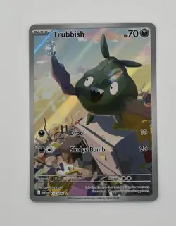 The Pokemon Company Pokemon TCG Trubbish 140/086 White Flare IR Holo EN 70HP - Image 2