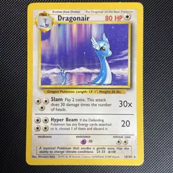 Dragonair 18/102 - Base Set Unlimited Rare WOTC Vintage Pokemon TCG 1999 - Image 1