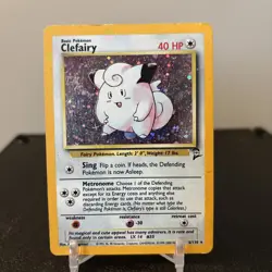 Clefairy 5/102 Pokemon Base Set 2 Rare Holo - 1999 Vintage unlimited - Image 1