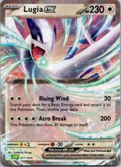 Lugia ex 017/034 Holo Classic Collection Trading Card Game Classic Pokemon NM - Image 1
