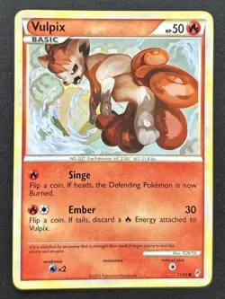Pokemon - Vulpix 75/95 Common Call of Legends LP - Image 1