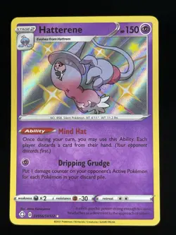 Pokemon TCG Hatterene SV056/SV122 Shining Fates: Shiny Vault Holo Rare - Image 1