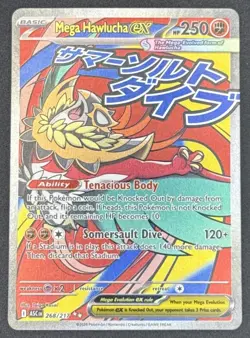 2026 Pokemon Ascended Heroes Mega Hawlucha ex #268/217 Attack Rare - Image 1