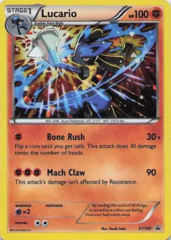 Lucario - Pokemon Holo Holo Promo XY Promo XY140 HP - Image 1