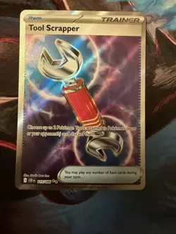 Pokemon TCG Tool Scrapper 115/086 Ultra Rare Trainer Card chaos rising NM - Image 1
