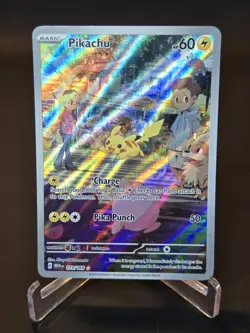 Pokemon Pikachu TCG 173/165 Scarlet & Violet 151 Illustration Rare Card NM - Image 1